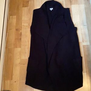 Black cardigan vest style